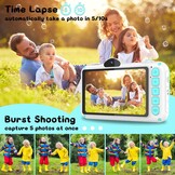 WOWGO Kindercamera met Dubbele Lens & 32GB Kaart - Groen (34% Korting)
