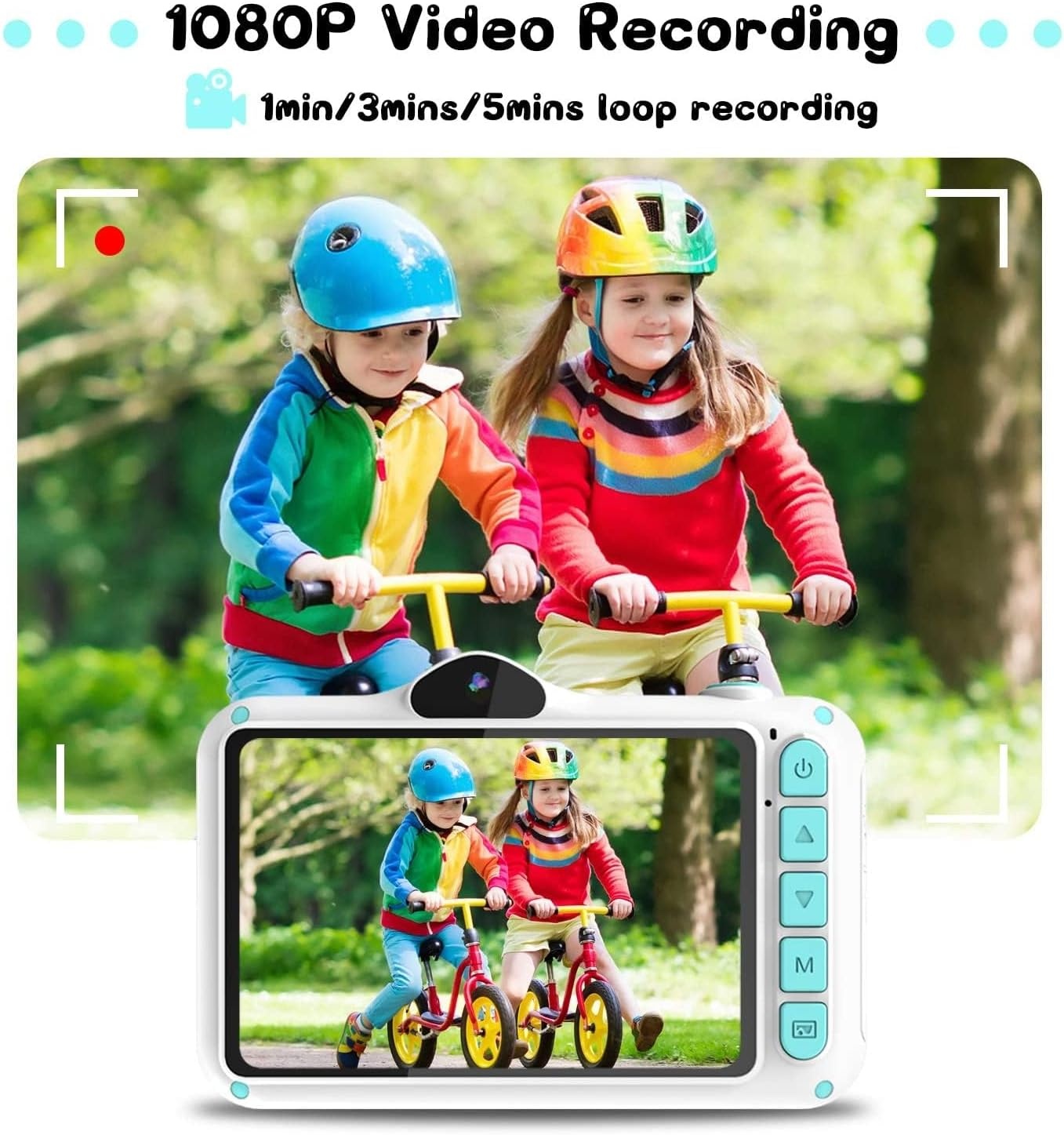 WOWGO Kindercamera met Dubbele Lens & 32GB Kaart - Groen (34% Korting)