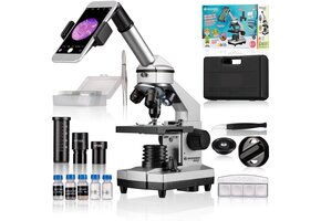 Bresser Biolux CA Microscoopset met Smartphonehouder | 40x-1024x Vergroting | 43% Korting