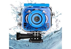 Kinder Onderwater Camera 1080P HD Waterdicht Blauw met Korting