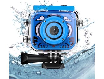 Kinder Onderwater Camera 1080P HD Waterdicht Blauw met Korting