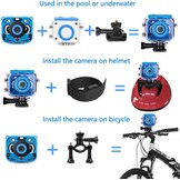 Kinder Onderwater Camera 1080P HD Waterdicht Blauw met Korting