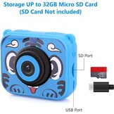 Kinder Onderwater Camera 1080P HD Waterdicht Blauw met Korting