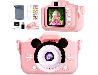 Yokiss Kinderfotocamera Roze - 1080p - 33% Korting