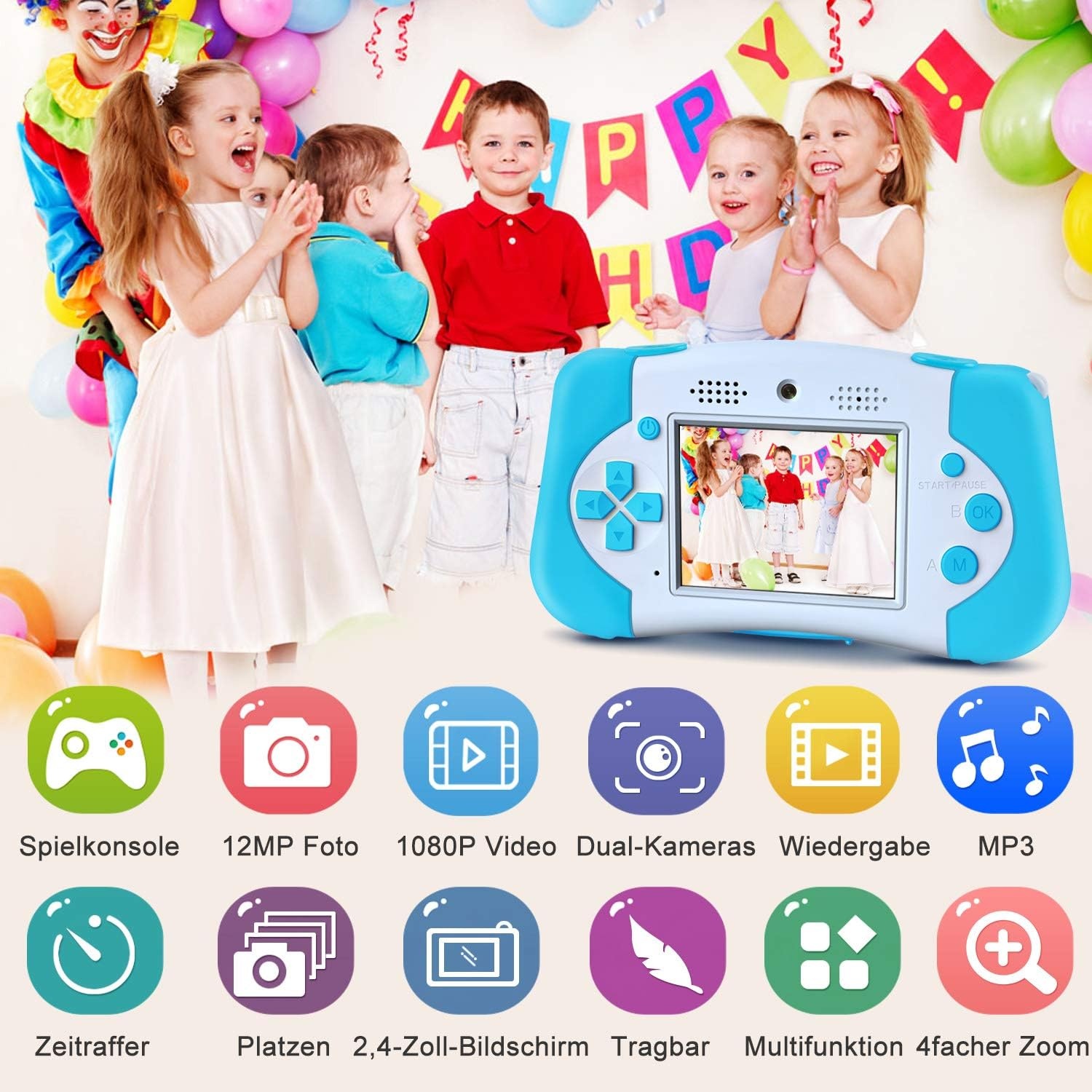 Kindercamera met 33% Korting - Multifunctioneel Cadeau