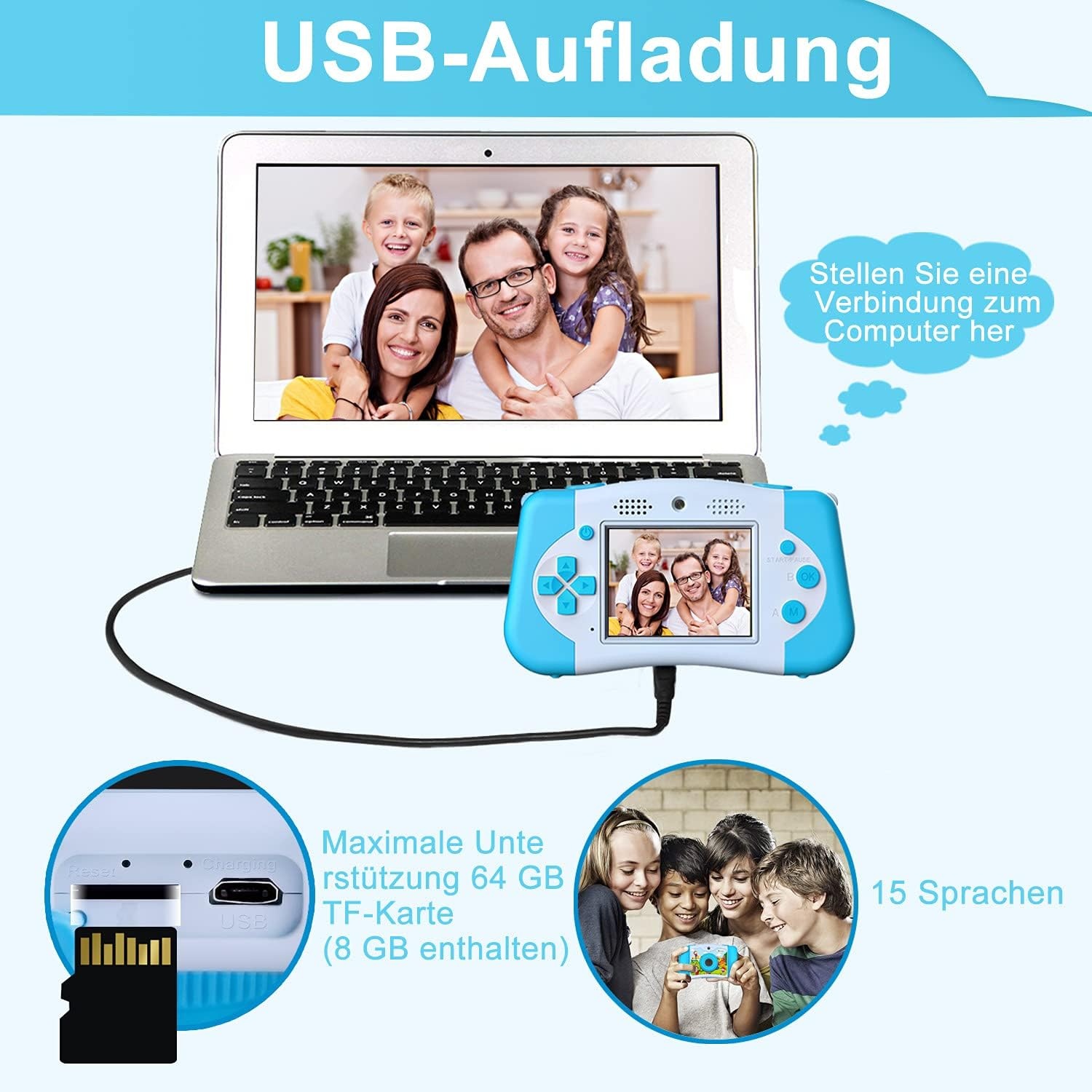 Kindercamera met 33% Korting - Multifunctioneel Cadeau