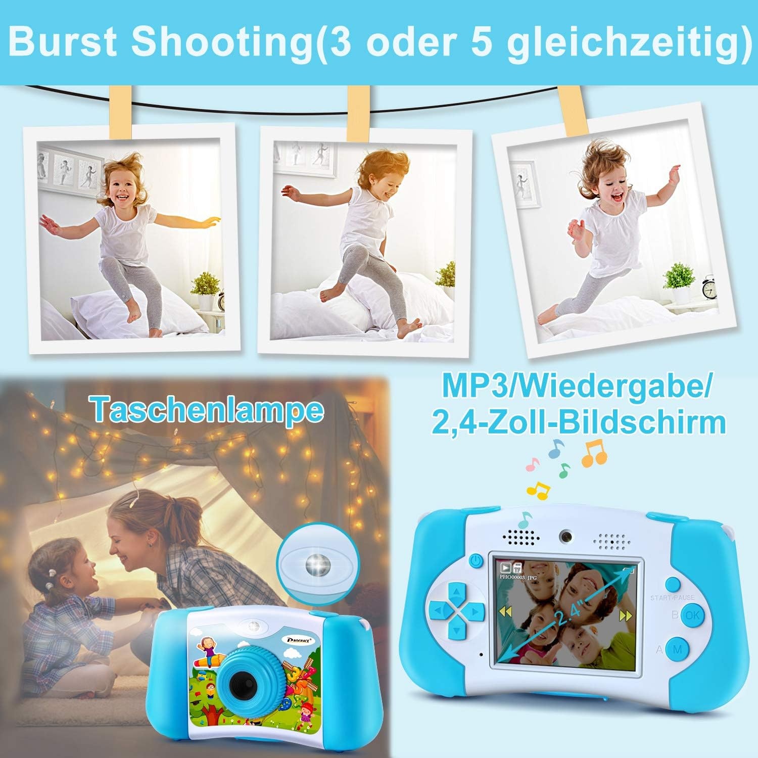 Kindercamera met 33% Korting - Multifunctioneel Cadeau