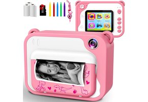 Instant Kinder Camera Zwart-Wit Print 12MP HD - 46% Korting!