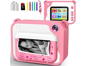 Kindercamera met Printer & 32GB Kaart - 34% Korting