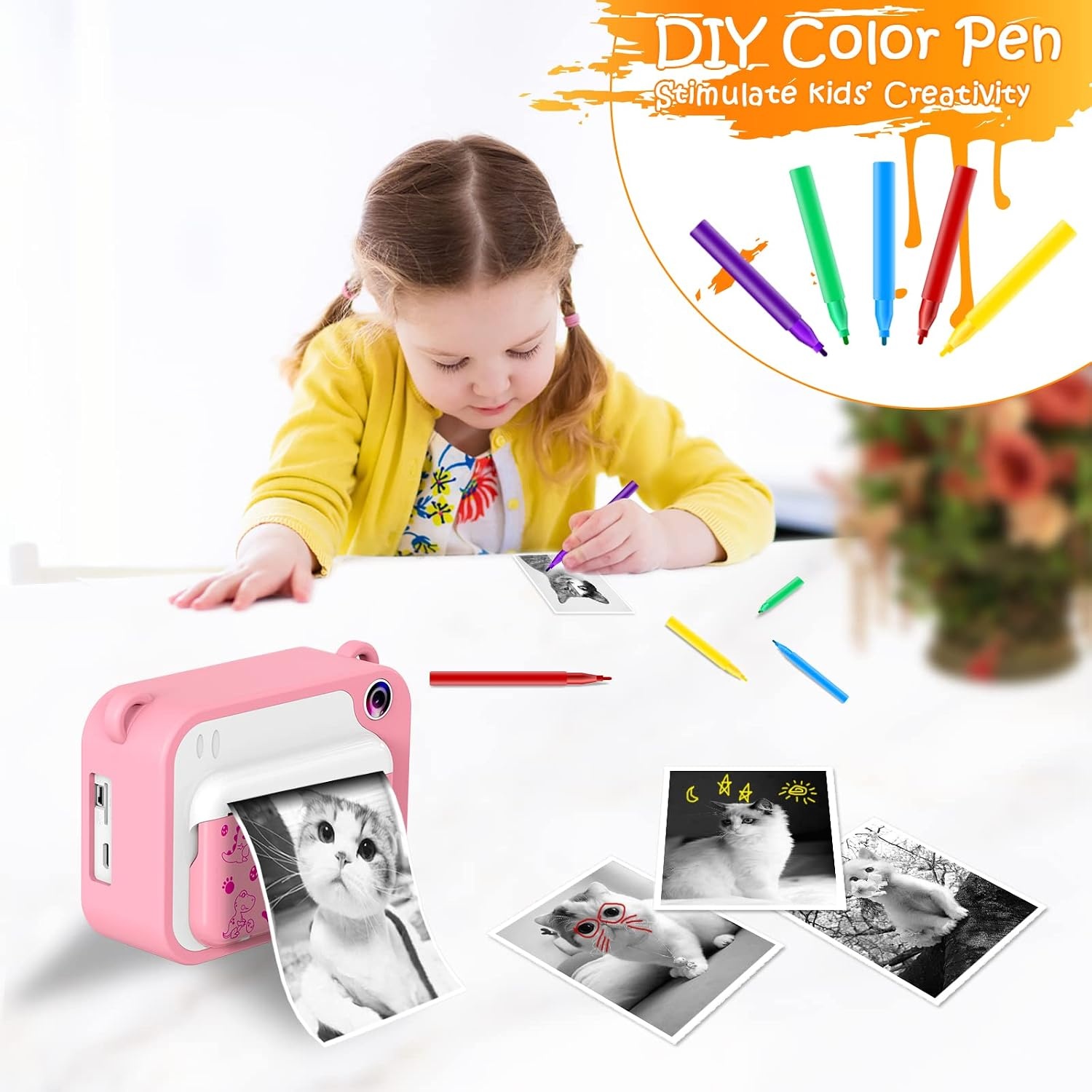 Kindercamera met Printer & 32GB Kaart - 34% Korting