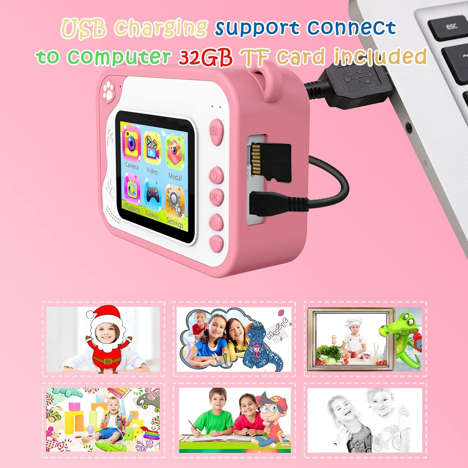 Kindercamera met Printer & 32GB Kaart - 34% Korting