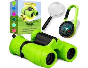 Verrekijker voor Kinderen 8x21 - Compleet met Kompas & Vergrootglas - 33% Korting
