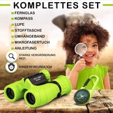 Verrekijker voor Kinderen 8x21 - Compleet met Kompas & Vergrootglas - 33% Korting