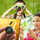 Verrekijker voor Kinderen 8x21 - Compleet met Kompas & Vergrootglas - 33% Korting
