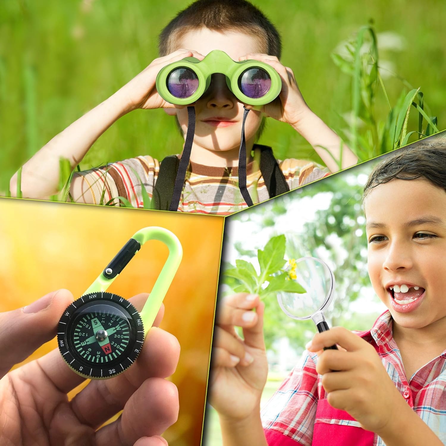 Verrekijker voor Kinderen 8x21 - Compleet met Kompas & Vergrootglas - 33% Korting