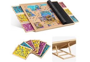 Kantelbaar Puzzelbord met Laden & Deksel - 2000 Stuks