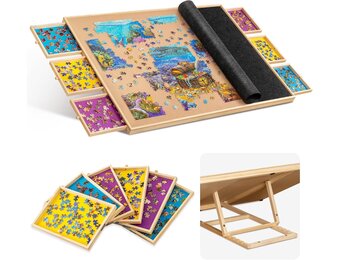 Kantelbaar Puzzelbord met Laden & Deksel - 2000 Stuks