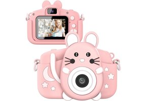 Digitale Kindercamera Roze 20MP HD + 32GB SD-kaart | 45% Korting