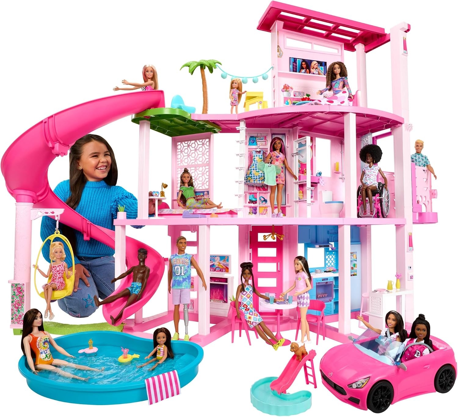 Barbie Droomhuis Speelset met Zwembad en Glijbaan | 35% Korting