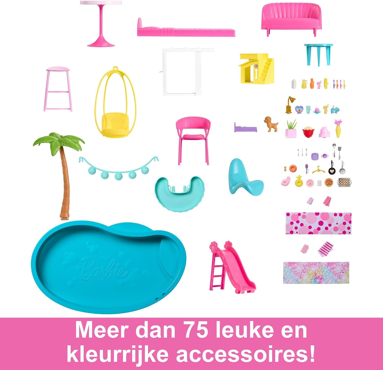 Barbie Droomhuis Speelset met Zwembad en Glijbaan | 35% Korting