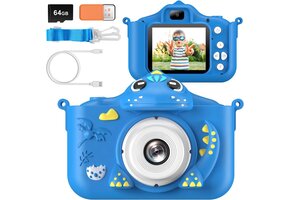 Digitale Kindercamera Blauw | 13MP Duale Lens | 1080P HD Video | 45% Korting