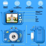 Digitale Kindercamera Blauw - 64GB - 33% Korting