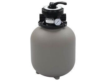Zandfilter met 4-positie ventiel 350mm Grijs - 35% Korting