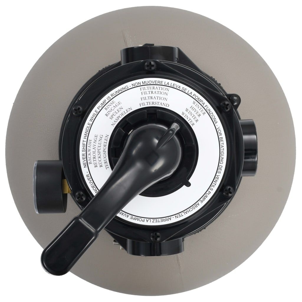 Zandfilter met 4-positie ventiel 350mm Grijs - 35% Korting