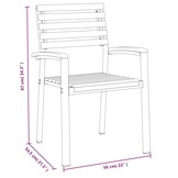 VidaXL Tuinstoelen Acaciahout & Metaal - Stapelbaar - 35% Korting!