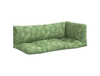 Palletkussens Bladpatroon Oxford Stof - 3 Delig - 34% Korting!