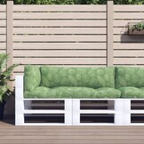 Palletkussens Bladpatroon Oxford Stof - 3 Delig - 34% Korting!