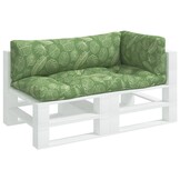 Palletkussens Bladpatroon Oxford Stof - 3 Delig - 34% Korting!