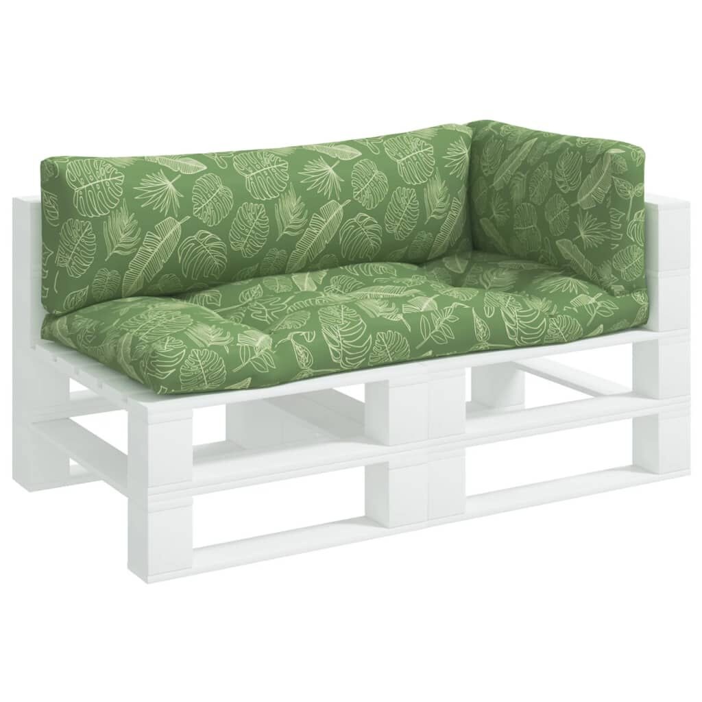 Palletkussens Bladpatroon Oxford Stof - 3 Delig - 34% Korting!