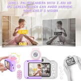 ARNSSIEN Kids Camera met 180°Draaibare Lens & 1080P HD,2,4" Groot Scherm | Digitale kindercamera voor Jongens en Meisjes van 3-12 Jaar,foto's/filmpjes,fotocamera voor kinderen Verjaardagscadeau,X101