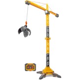 Dickie Toys - RC Titan Crane (150 cm) - Op afstand bestuurde speelgoedkraan met 360° rotatie en interactieve accessoires, speelkraan met afstandsbediening en licht voor kinderen vanaf 3 jaar, incl