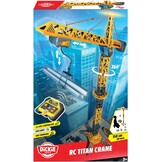 Dickie Toys - RC Titan Crane (150 cm) - Op afstand bestuurde speelgoedkraan met 360° rotatie en interactieve accessoires, speelkraan met afstandsbediening en licht voor kinderen vanaf 3 jaar, incl
