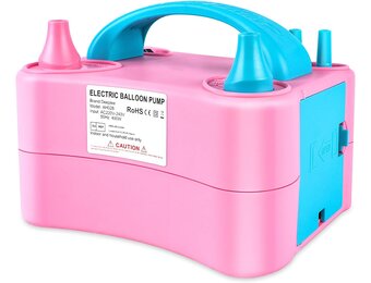 Deeplee Balloon Pump, Electric Balloon Air Pump Inflator Balloon Pump With Double Nozzle For Party, Birthday, Wedding And Festival Decoration