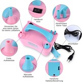 Deeplee Balloon Pump, Electric Balloon Air Pump Inflator Balloon Pump With Double Nozzle For Party, Birthday, Wedding And Festival Decoration