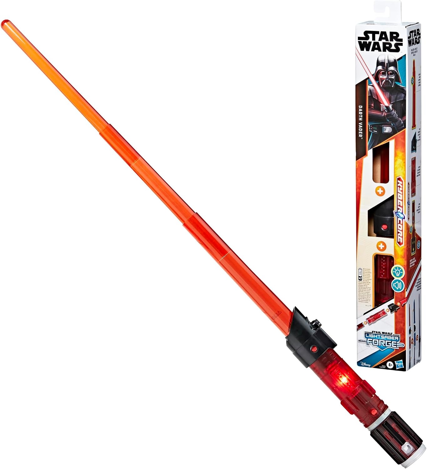 Star Wars Lightsaber Forge Kyber Core Darth Vader, rode aanpasbare elektronische lightsaber