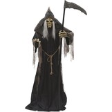 Animatronic Heksenfiguur XXL 300 cm - Halloween Decoratie - Zwart/Wit