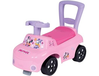Smoby 720532 - Minnie Mouse, loopauto, loopfunctie, stuurwiel, voor kinderen vanaf 10 maanden