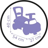 Smoby 720532 - Minnie Mouse, loopauto, loopfunctie, stuurwiel, voor kinderen vanaf 10 maanden
