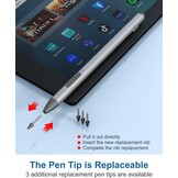 Stylus Pen voor Amazon Fire Max 11, Google Pixel Tablets, Lenovo Chromebook Duet, Acer Chromebook Spin314 | USI 2.0 | Magnetische adsorptie & Gumfunct