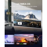 Projector Home Cinema & Buiten Native 1080P 4K Ondersteund 700 ANSI Lumen Auto Focus 6D Keystone Obstructie Vermijding 5G WiFi Bluetooth
