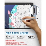 Stylus Pen voor Amazon Fire Max 11, Google Pixel Tablets, Lenovo Chromebook Duet & Acer Chromebook Spin314 | USI 2.0 | Magnetische Adsorptie, LED & Gu