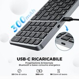 Stil Draadloos Bluetooth Toetsenbord - 78% Korting