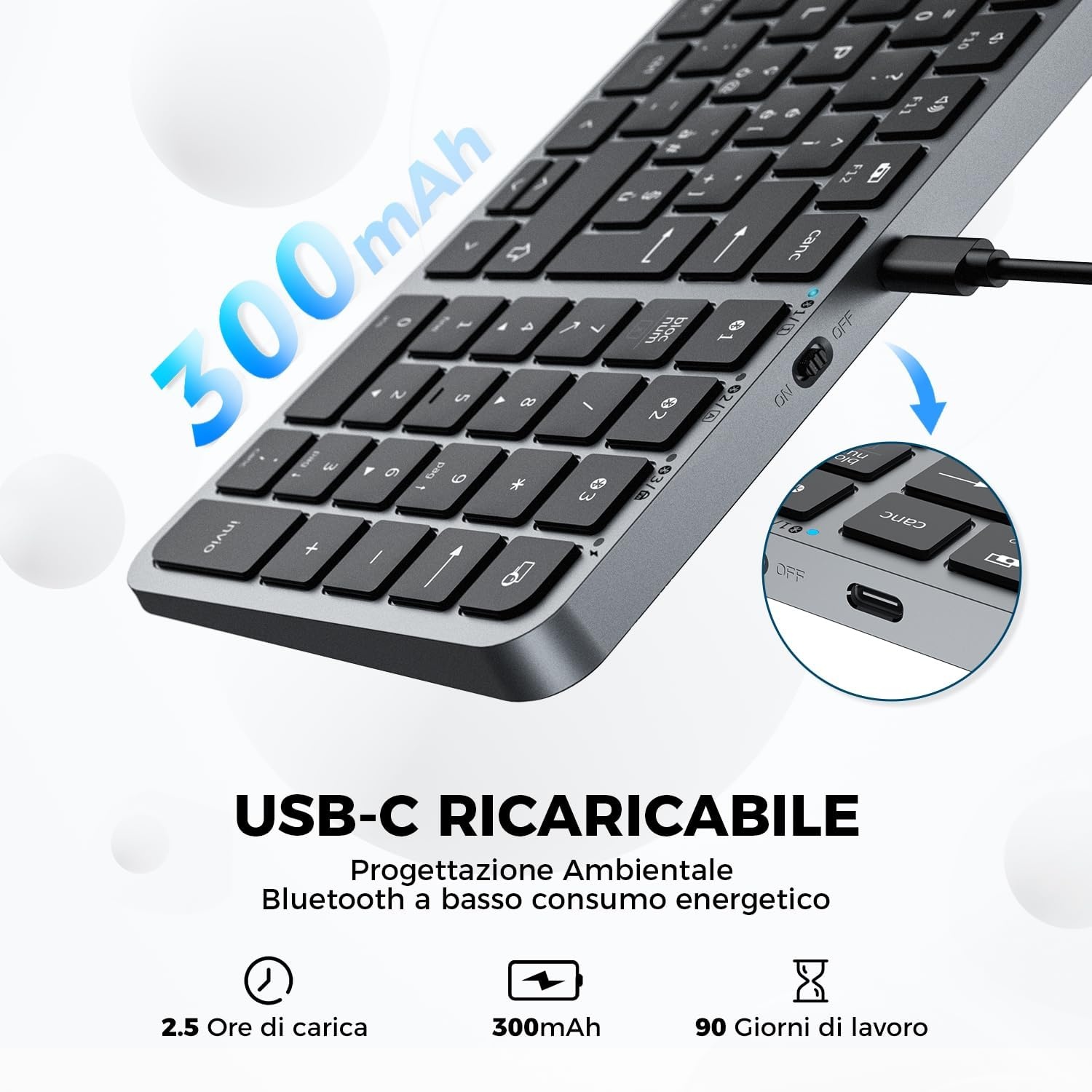 Stil Draadloos Bluetooth Toetsenbord - 78% Korting