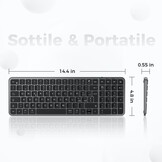 Stil Draadloos Bluetooth Toetsenbord - 78% Korting