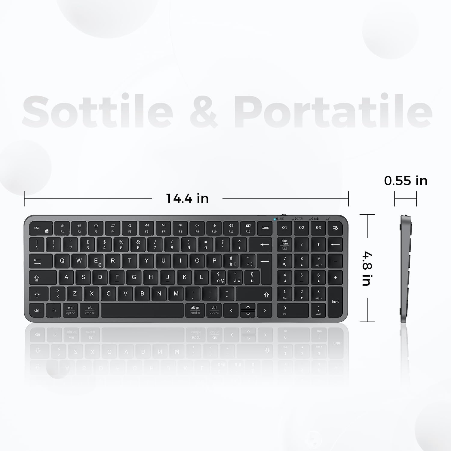 Stil Draadloos Bluetooth Toetsenbord - 78% Korting