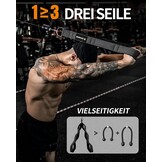Trizepsseil Zwart - 73% Korting: Meer Bewegingsvrijheid & Grip